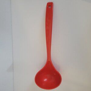 Vintage Red Machi Melamine Ladle Made In Taiwan With Hanging Hole